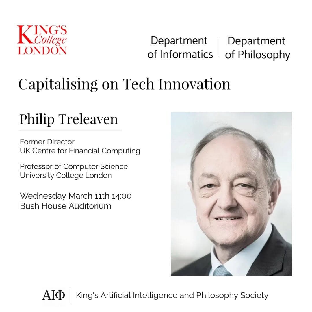 Philip Treleaven — Capitalising on Tech Innovation